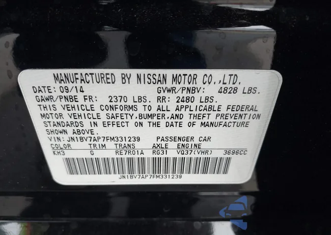 JN1BV7AP7FM331239: 39612963