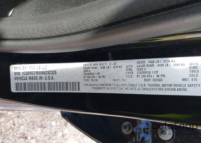 1C6RREFMXNN292326: 39615875