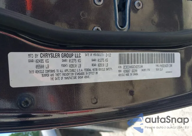 2C3CCAHG6CH225104: 39624622