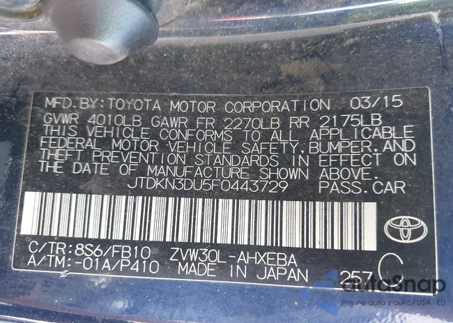 JTDKN3DU5F0443729: 39629253