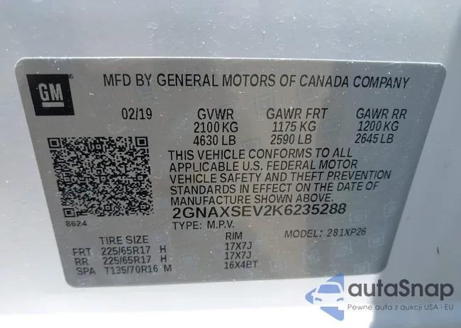 2GNAXSEV2K6235288: 39630720