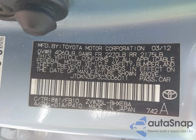 JTDKN3DP3C3006011: 39632194