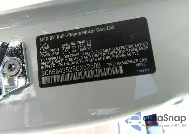 SCA664S52EUX52508: 39634844