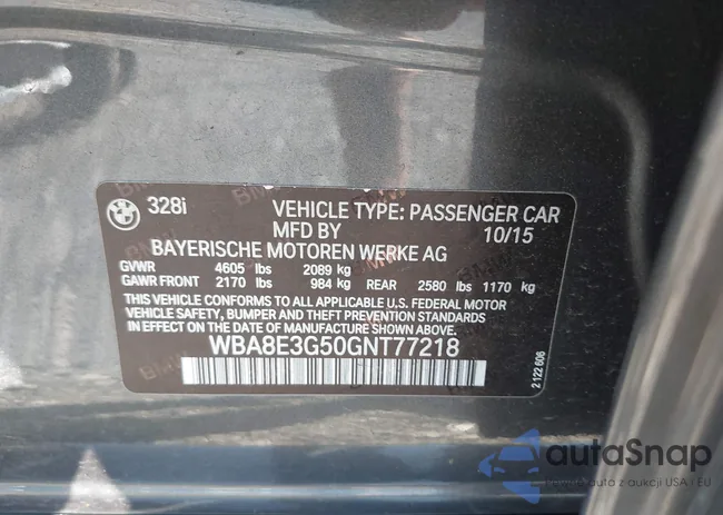 WBA8E3G50GNT77218: 39637160