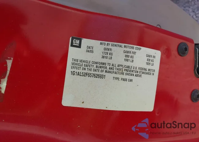 1G1AL52F657626931: 39639952