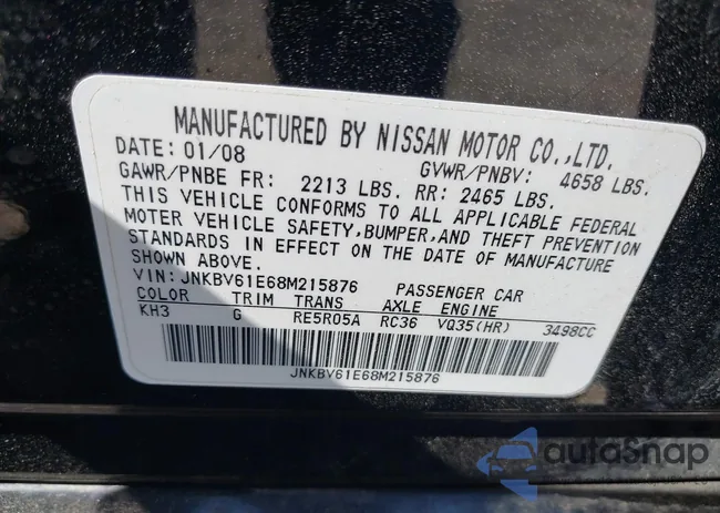 JNKBV61E68M215876: 39641534