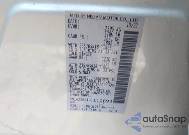 5N1AZ2BS1PC110693: 39641553