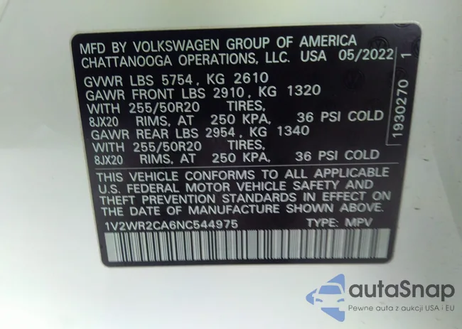 1V2WR2CA6NC544975: 39643571