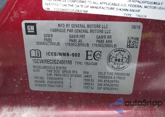 1GCVKREC2GZ400168: 39645154