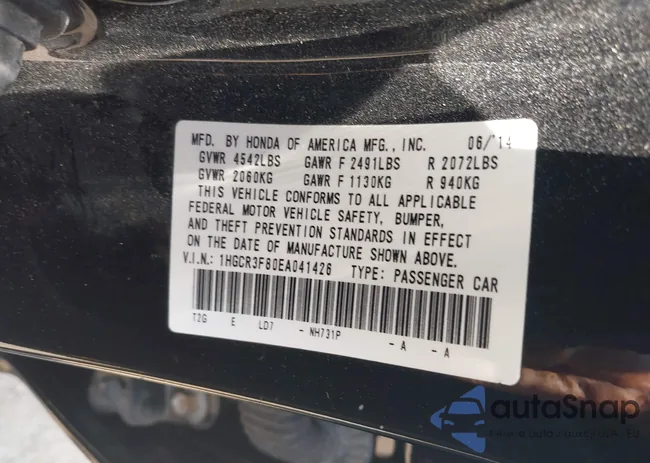 1HGCR3F80EA041426: 39649643