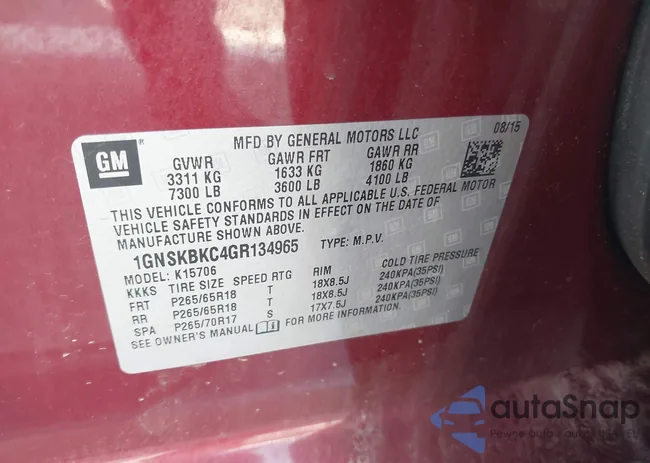 1GNSKBKC4GR134965: 39651579