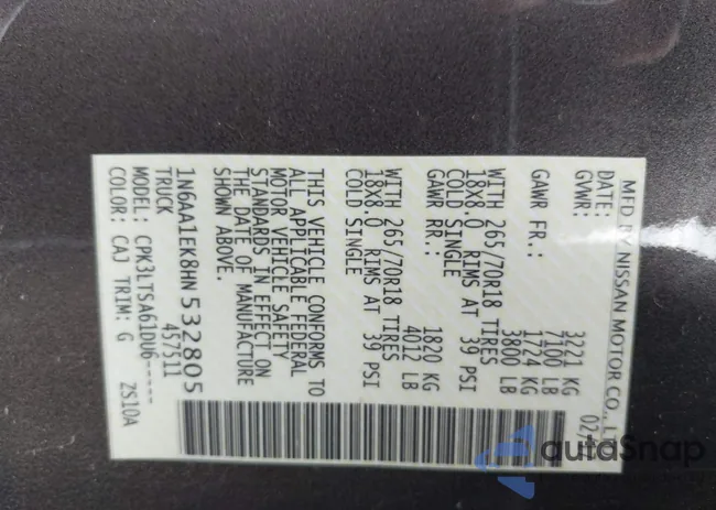 1N6AA1EK8HN532805: 39652643