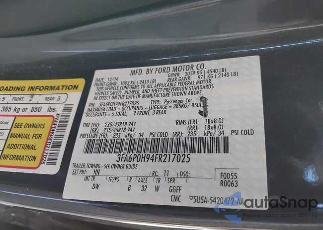 3FA6P0H94FR217025: 39657809