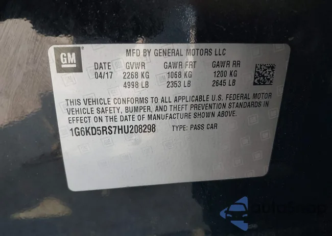 1G6KD5RS7HU208298: 39663289