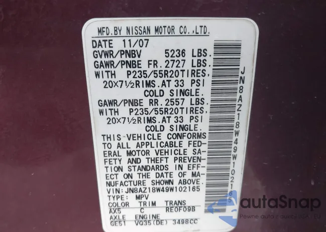 JN8AZ18W49W102165: 39662528