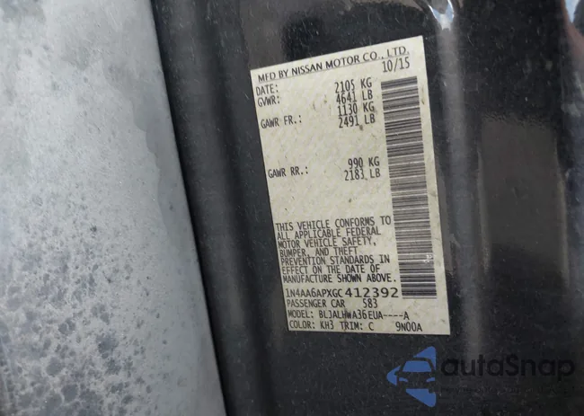 1N4AA6APXGC412392: 39669918