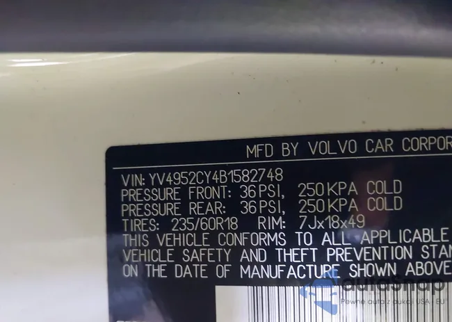 YV4952CY4B1582748: 39670301