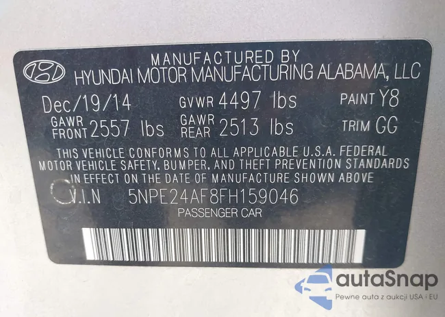 5NPE24AF8FH159046: 39671276