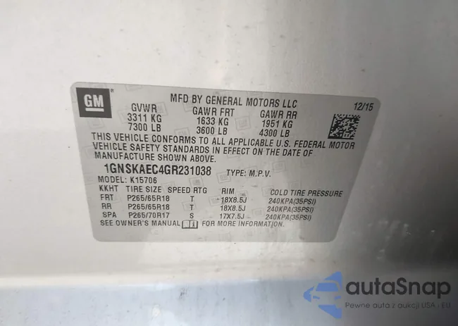 1GNSKAEC4GR231038: 39672298