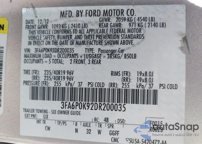 3FA6P0K92DR200035: 39673268