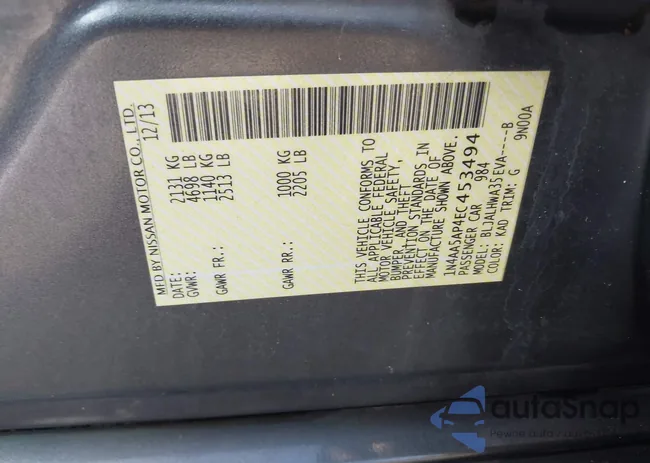 1N4AA5AP4EC453494: 39678097