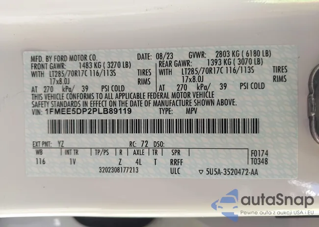 1FMEE5DP2PLB89119: 39693039