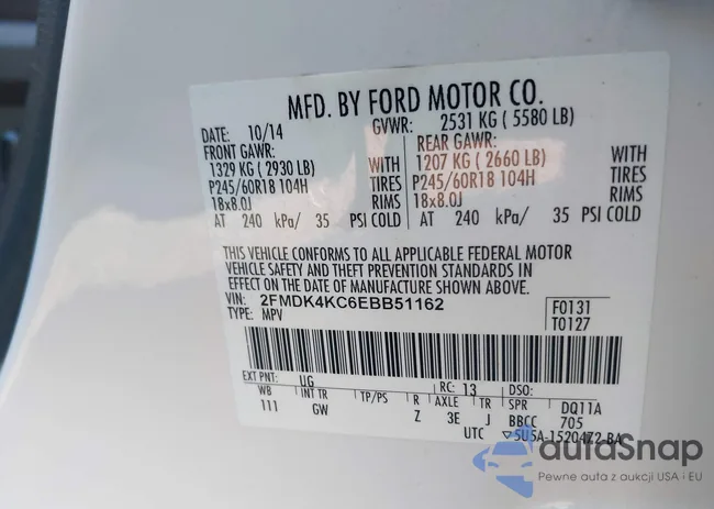 2FMDK4KC6EBB51162: 39692647