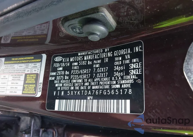 5XYKTDA76FG565178: 39694738