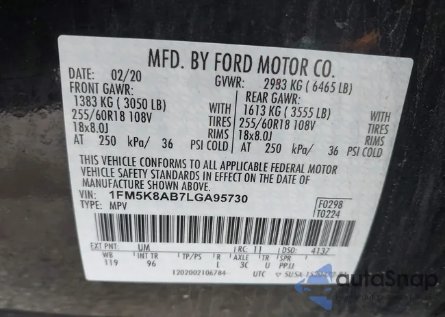 1FM5K8AB7LGA95730: 39699075