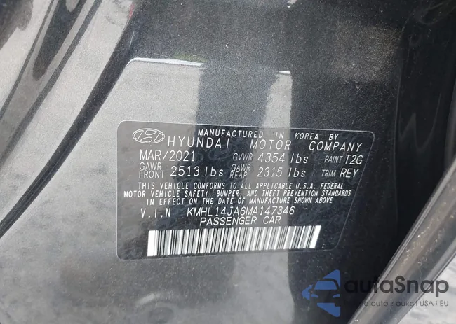 KMHL14JA6MA147346: 39700393