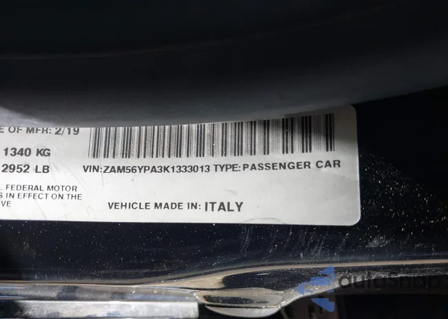 ZAM56YPA3K1333013: 39700461