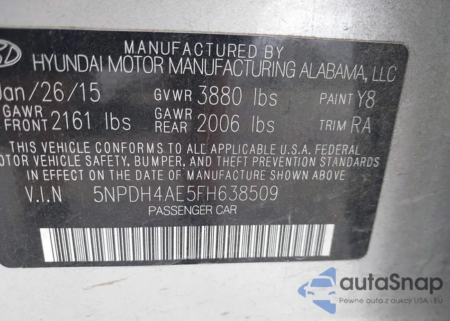 5NPDH4AE5FH638509: 39702993