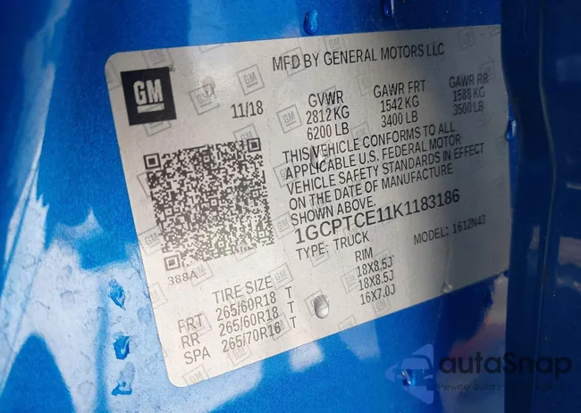 1GCPTCE11K1183186: 39704928