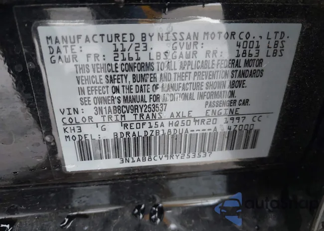 3N1AB8CV9RY253537: 39706242