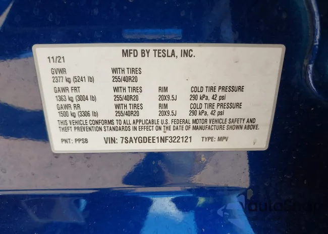 7SAYGDEE1NF322121: 39707118