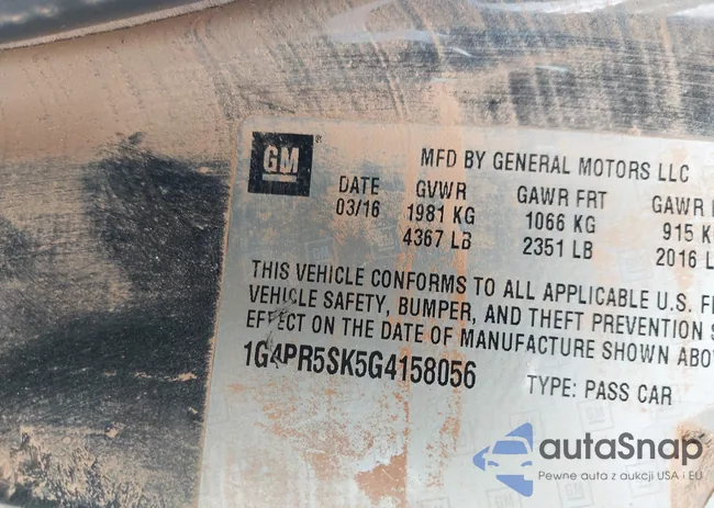 1G4PR5SK5G4158056: 39706419