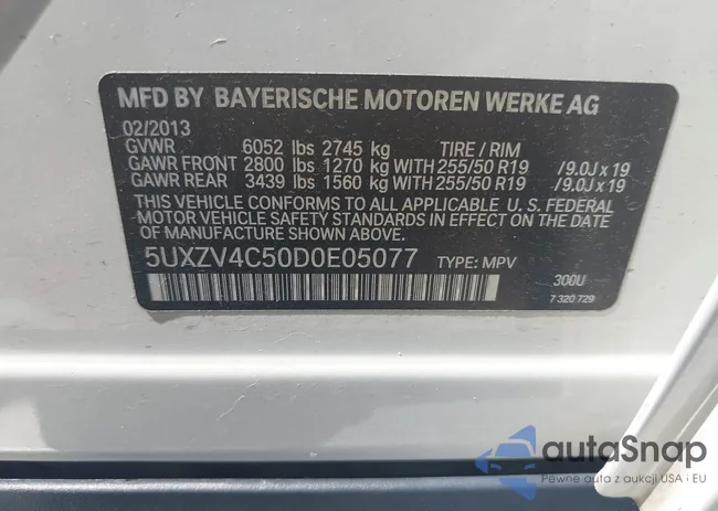 5UXZV4C50D0E05077: 39707907