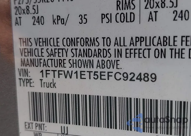 1FTFW1ET5EFC92489: 39707608