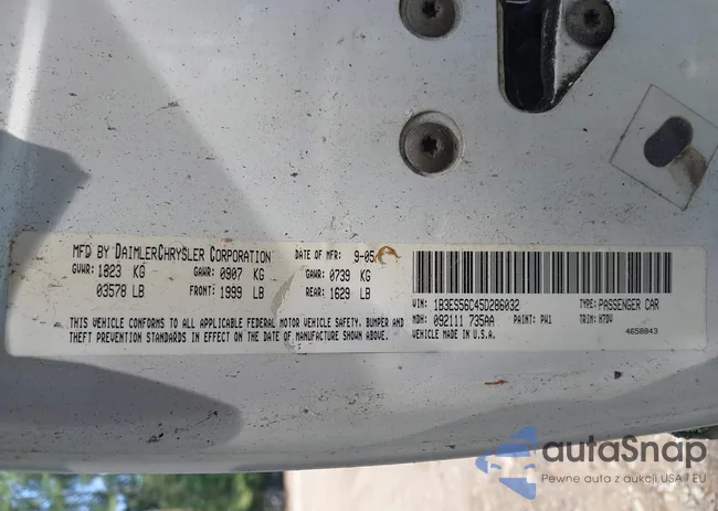 1B3ES56C45D286032: 39710094