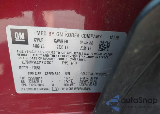 KL79MRSLXMB124520: 39711131