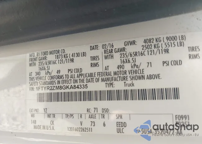 1FTYR2ZM8GKA84335: 39712010