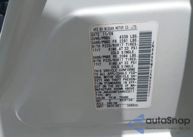 JN8AS5MT2AW503211: 39713071