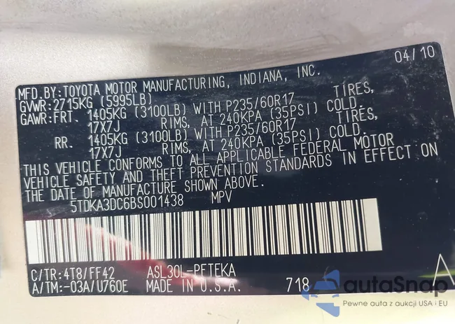 5TDKA3DC6BS001438: 39715072