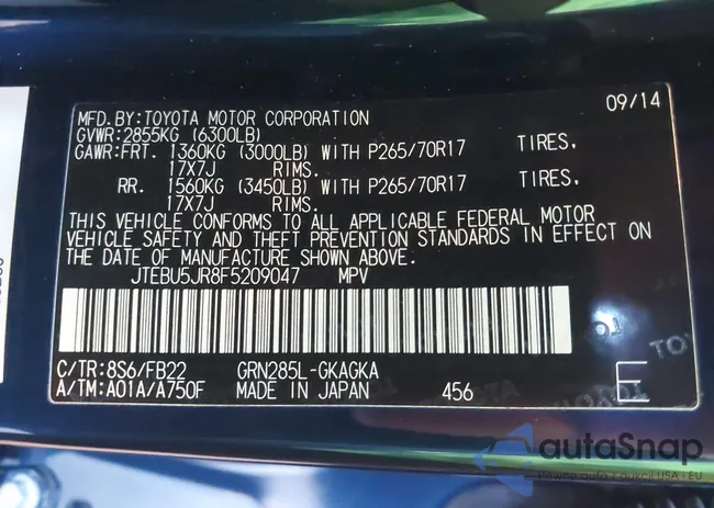 JTEBU5JR8F5209047: 39716098