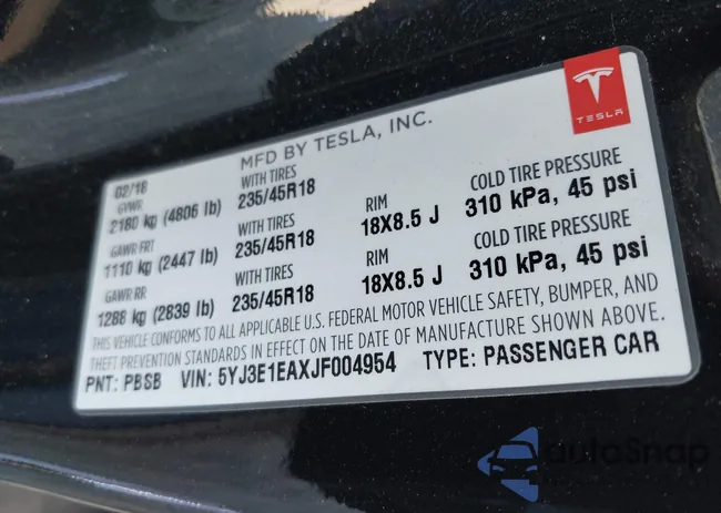 5YJ3E1EAXJF004954: 39719785