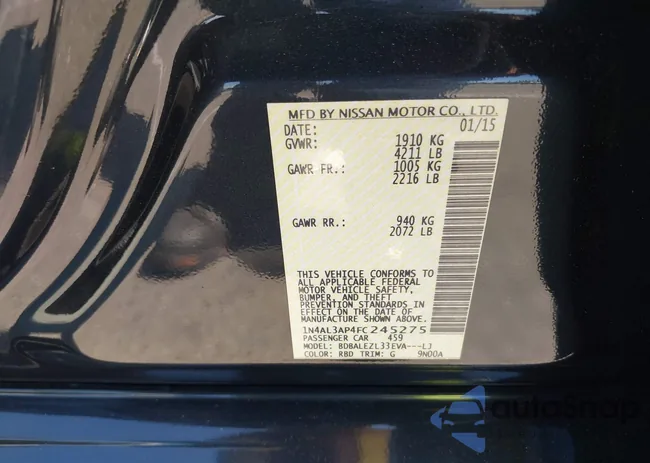 1N4AL3AP4FC245275: 39723944