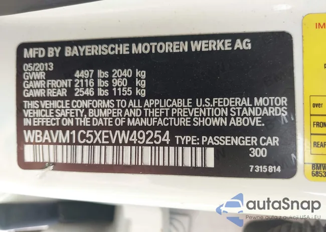 WBAVM1C5XEVW49254: 39724069