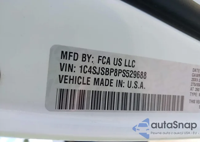 1C4SJSBP8PS529688: 39731017