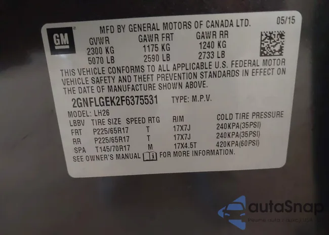 2GNFLGEK2F6375531: 39731822