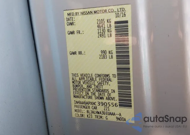 1N4AA6APXHC390556: 39734415